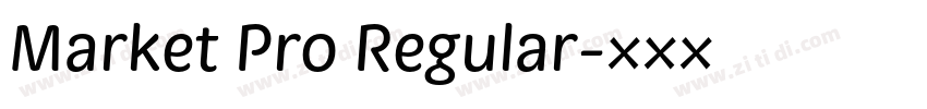 Market Pro Regular字体转换